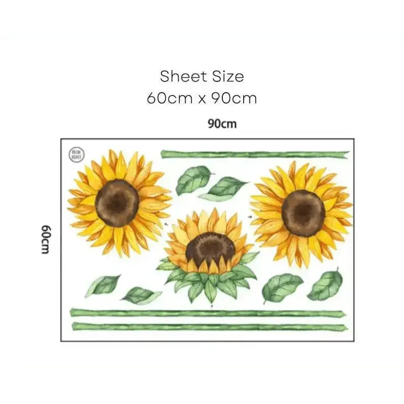 Sunflower Wall Stickers for Nursery - Easy do Wall do