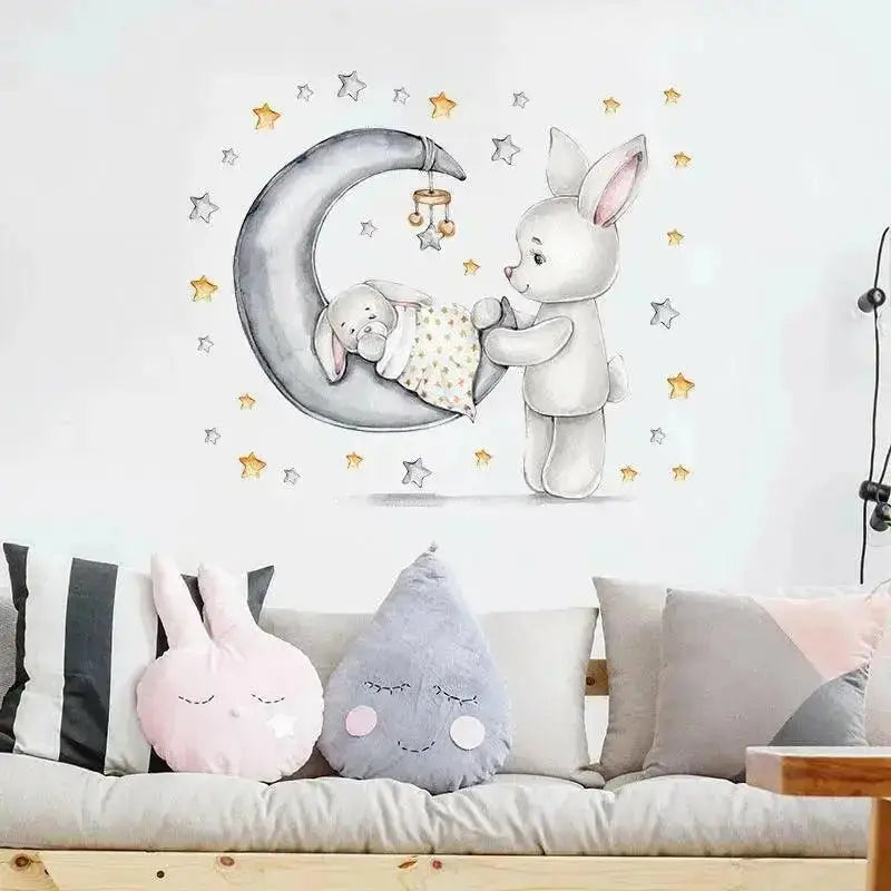 Sweet Dreams Bunny Wall Sticker for Kids' Rooms - Easy do Wall do
