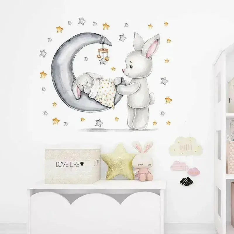 Sweet Dreams Bunny Wall Sticker for Kids' Rooms - Easy do Wall do