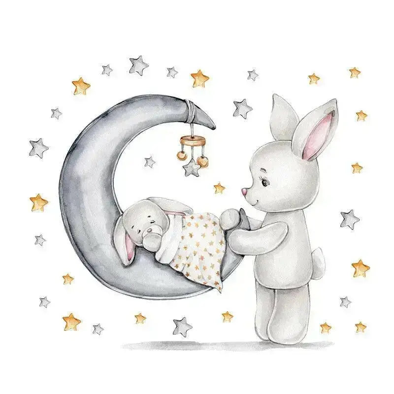 Sweet Dreams Bunny Wall Sticker for Kids' Rooms - Easy do Wall do