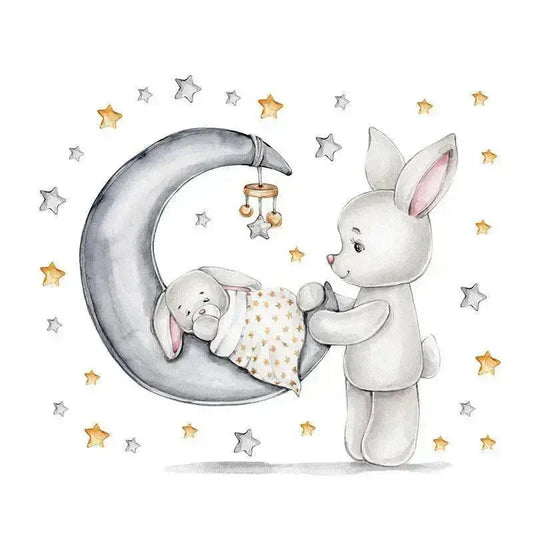 Sweet Dreams Bunny Wall Sticker for Kids' Rooms - Easy do Wall do