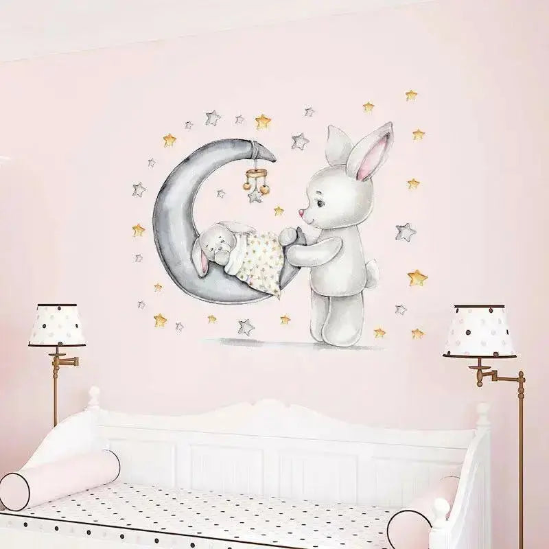 Sweet Dreams Bunny Wall Sticker for Kids' Rooms - Easy do Wall do