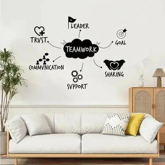 Teamwork Motivational Wall Sticker for Offices - Easy do Wall do