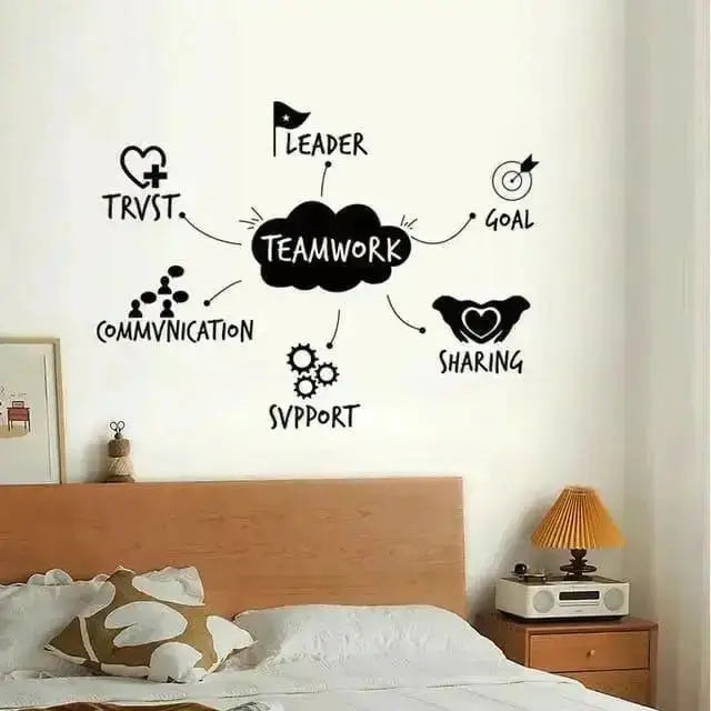 Teamwork Motivational Wall Sticker for Offices - Easy do Wall do