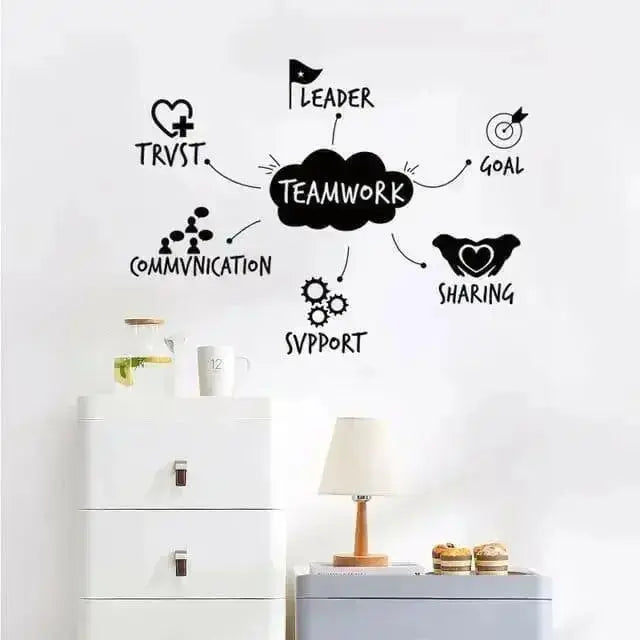 Teamwork Motivational Wall Sticker for Offices - Easy do Wall do