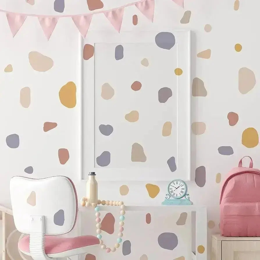 Terrazzo Wall Decals Boho Wall Stickers - Modern Room Decor - Easy do Wall do