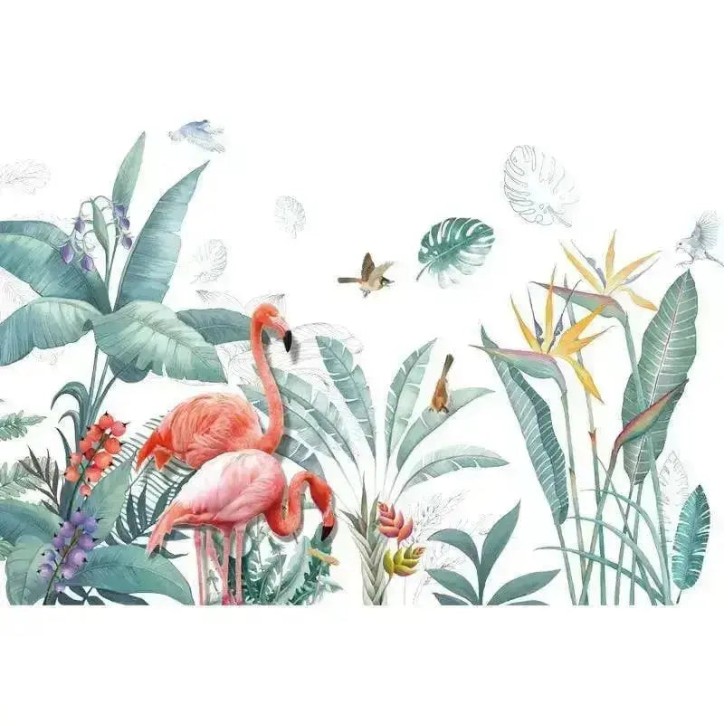 Tropical Flamingo Wall Stickers for Vibrant Spaces - Easy do Wall do