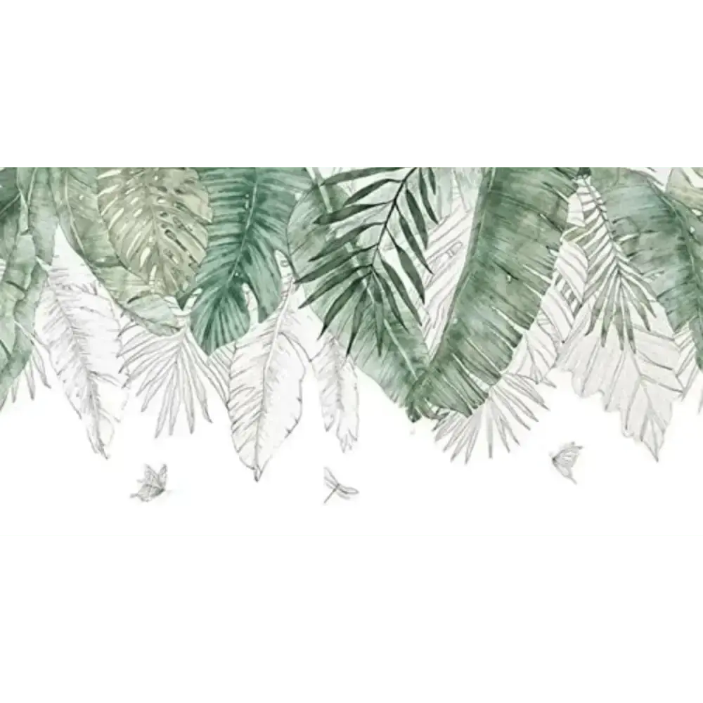 Tropical Leaf Wallpaper Sticker for Natural Spaces - Easy do Wall do