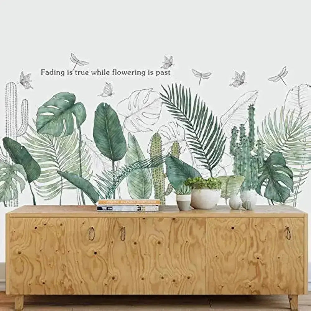 Tropical Leaf Wallpaper Stickers for Modern Decor - Easy do Wall do
