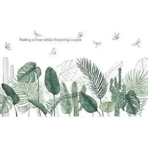 Tropical Leaf Wallpaper Stickers for Modern Decor - Easy do Wall do