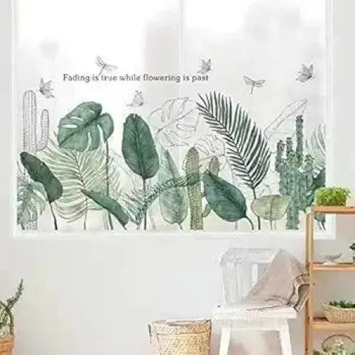 Tropical Leaf Wallpaper Stickers for Modern Decor - Easy do Wall do