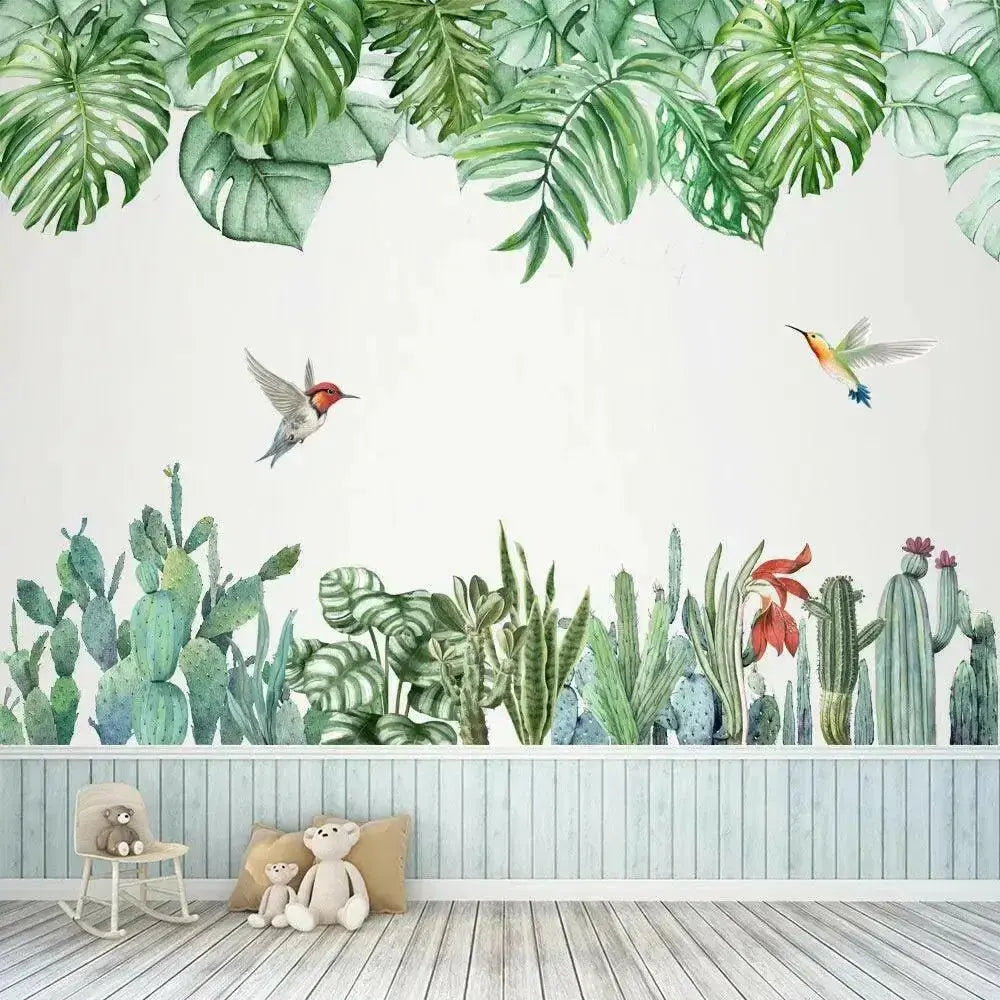 Tropical Plants and Birds Wall Stickers for Nature - Inspired Spaces - Easy do Wall do