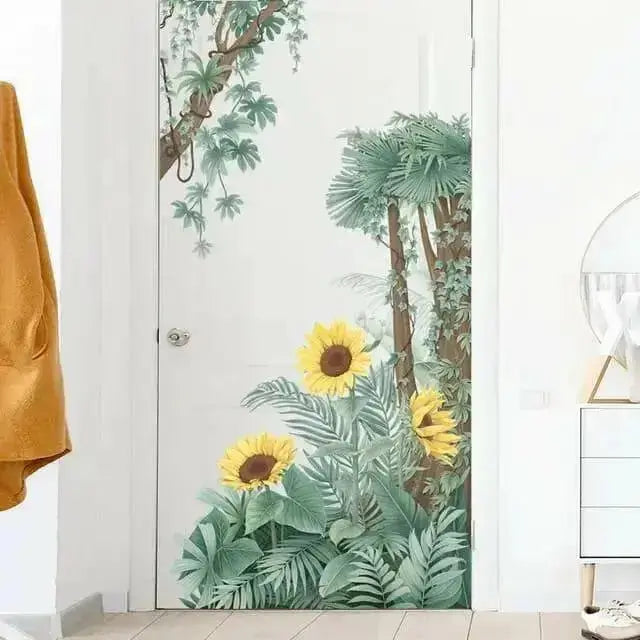 Tropical Plants Wall Stickers - Refreshing Nature Decor - Easy do Wall do