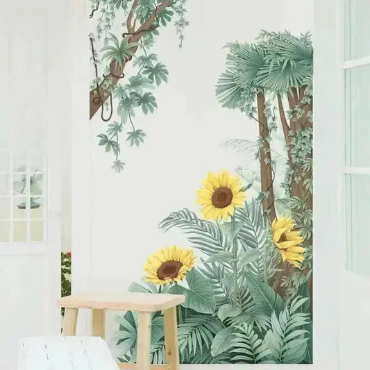 Tropical Plants Wall Stickers - Refreshing Nature Decor - Easy do Wall do