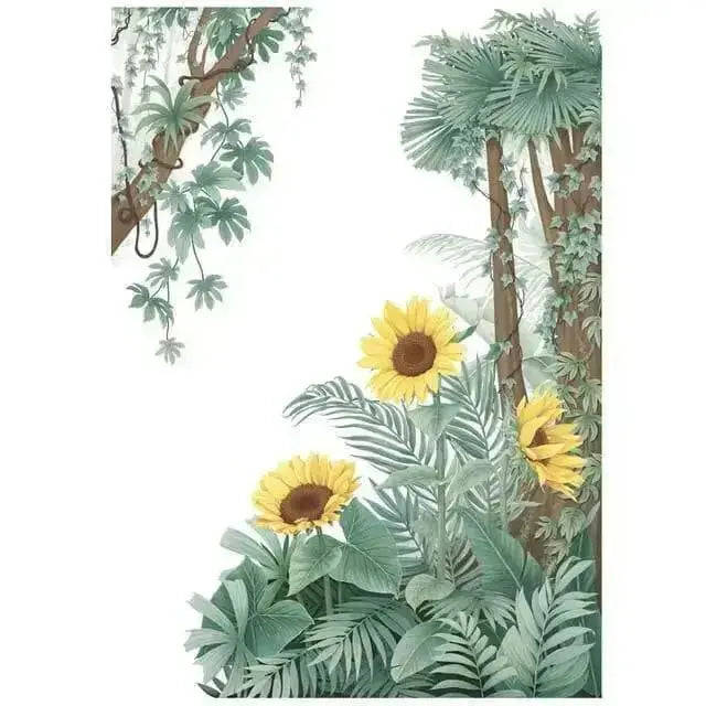 Tropical Plants Wall Stickers - Refreshing Nature Decor - Easy do Wall do