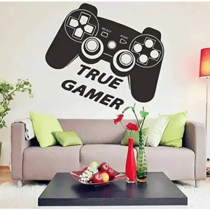 True Gamer Wall Sticker - Gaming Room Decor - Easy do Wall do