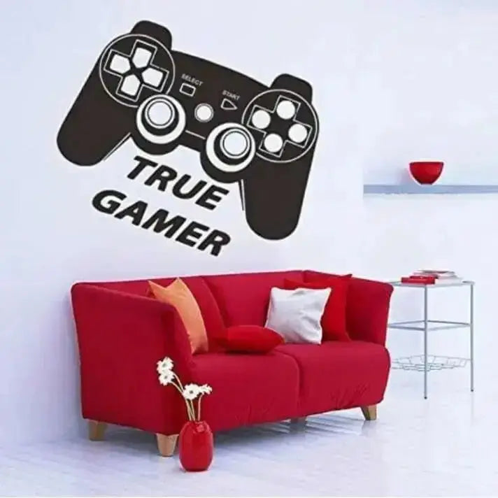 True Gamer Wall Sticker - Gaming Room Decor - Easy do Wall do