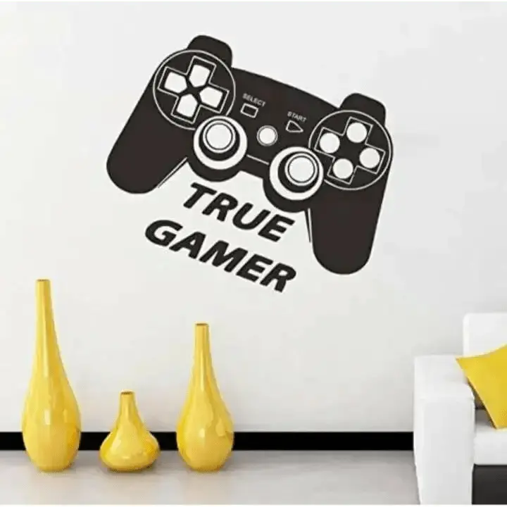 True Gamer Wall Sticker - Gaming Room Decor - Easy do Wall do