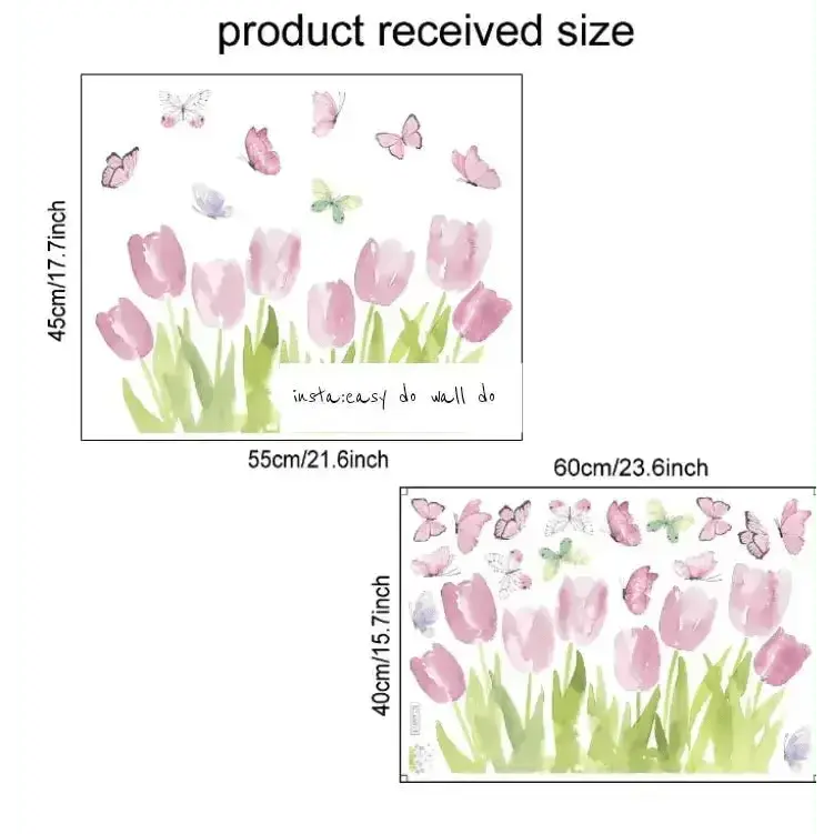 Tulip Wall Stickers - Elegant Floral Room Decor - Easy do Wall do