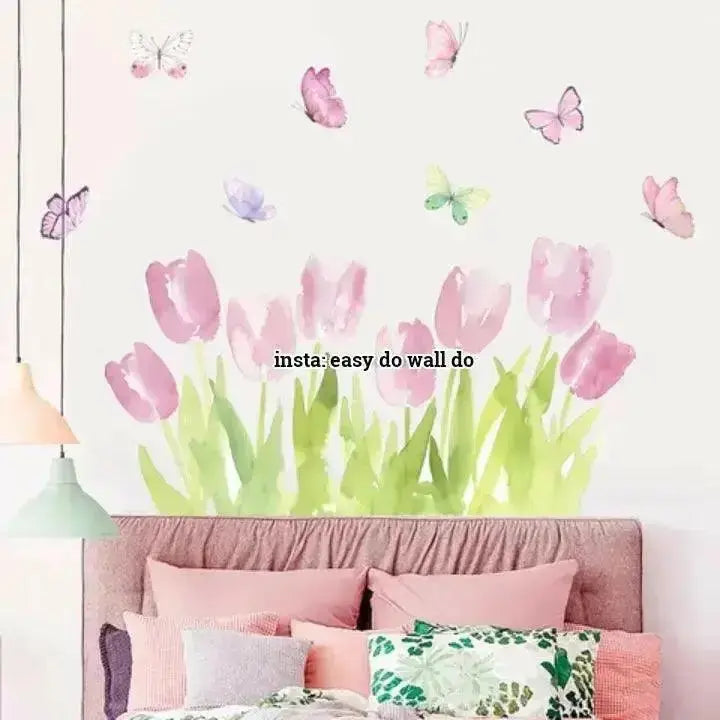 Tulip Wall Stickers - Elegant Floral Room Decor - Easy do Wall do