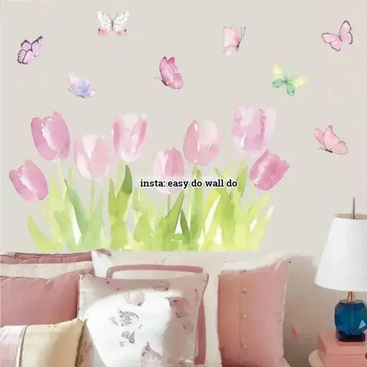 Tulip Wall Stickers - Elegant Floral Room Decor - Easy do Wall do