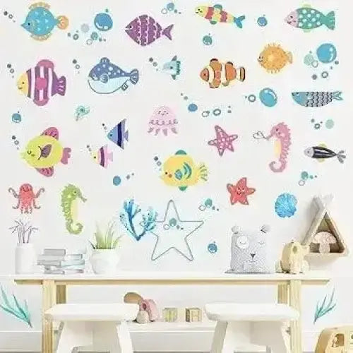 Underwater Friends Wall Stickers for Fun and Creative Kids' Rooms - Easy do Wall do