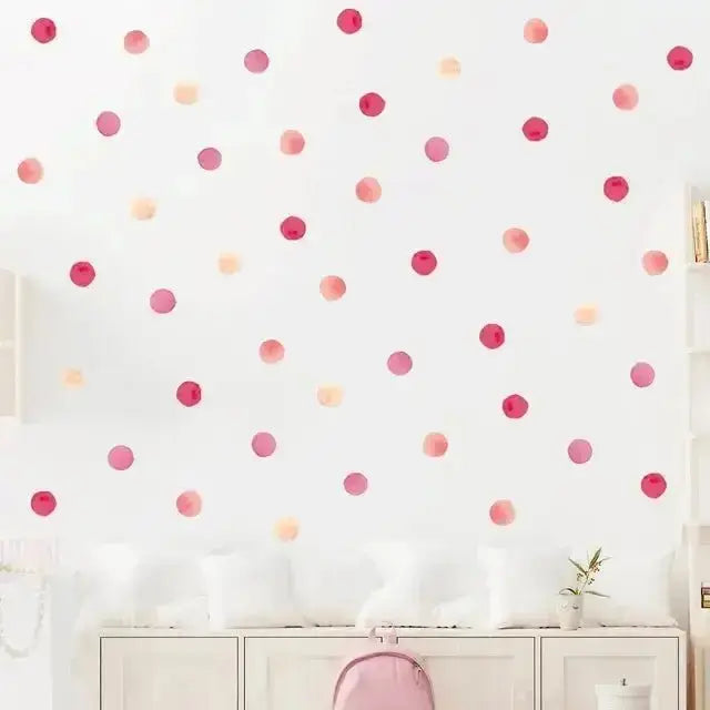Watercolor Polka Dot Wall Stickers for Fun Spaces - Easy do Wall do