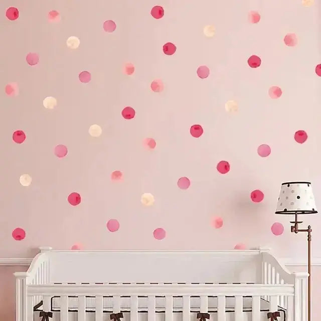 Watercolor Polka Dot Wall Stickers for Fun Spaces - Easy do Wall do