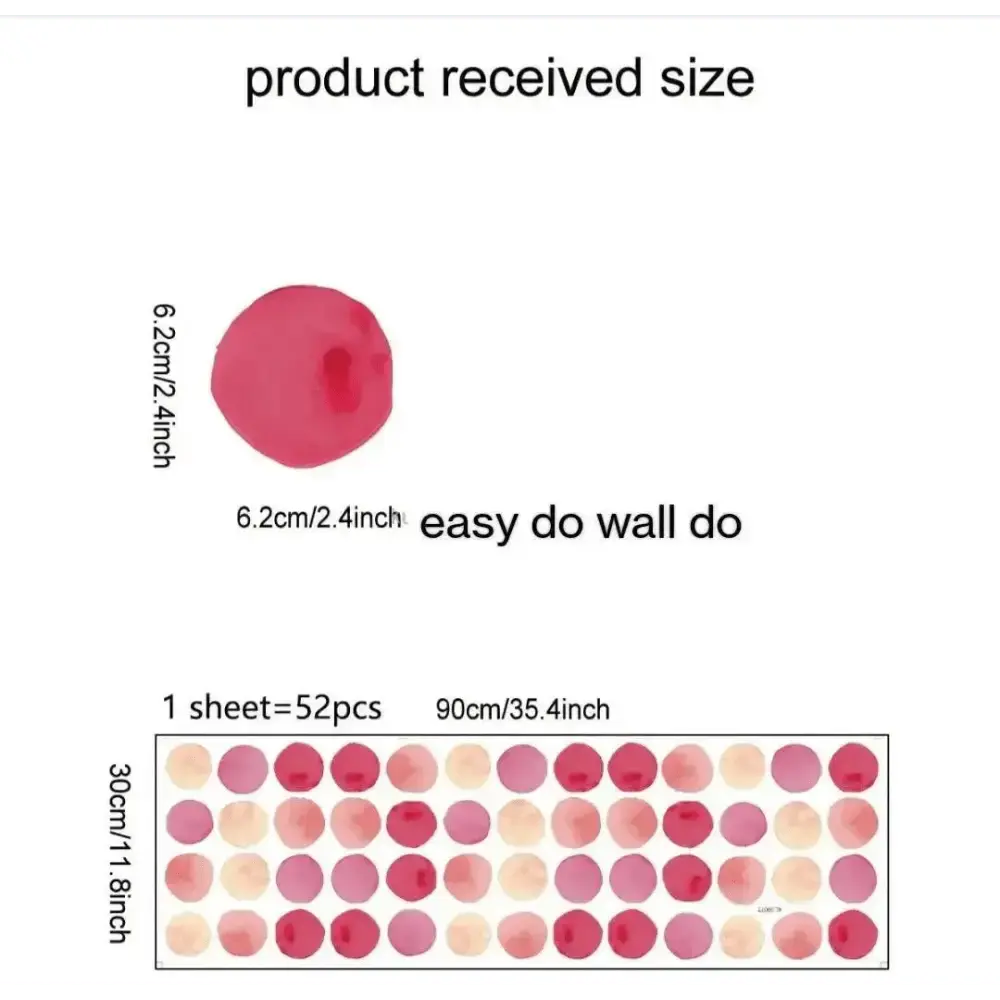 Watercolor Polka Dot Wall Stickers for Fun Spaces - Easy do Wall do