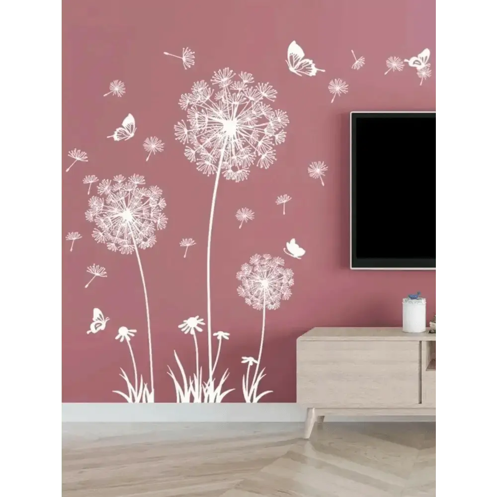 Whimsical Dandelion Wallpaper Sticker Set - Inspired Decor - Easy do Wall do