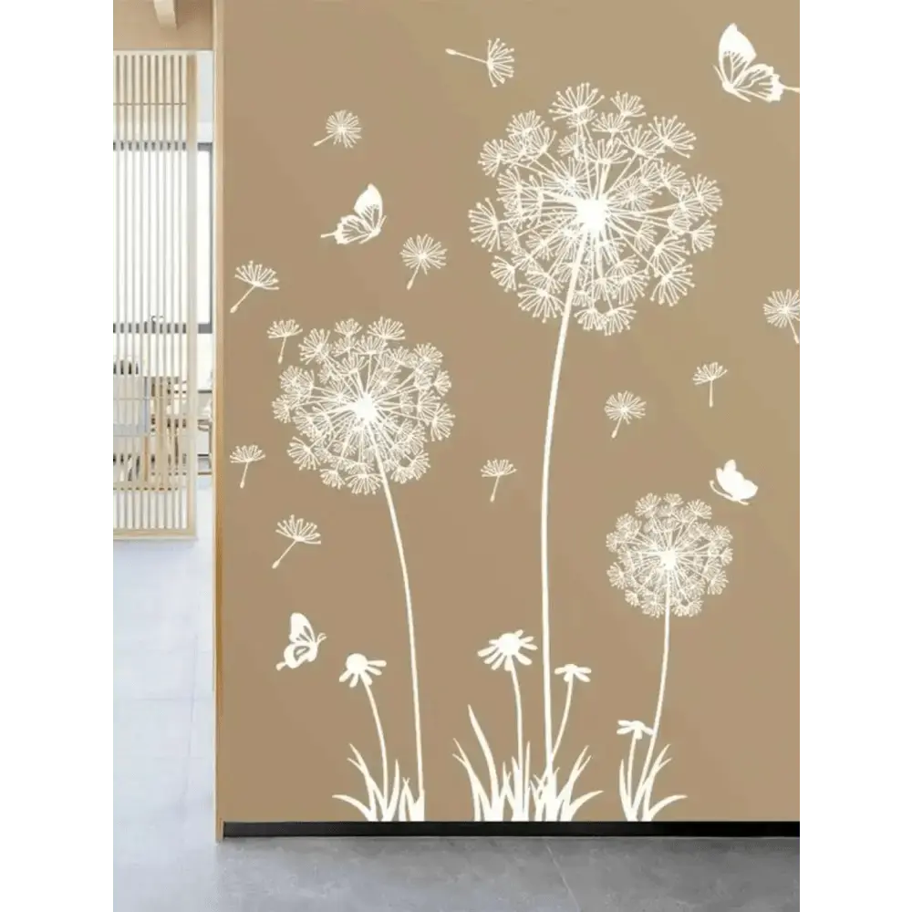 Whimsical Dandelion Wallpaper Sticker Set - Inspired Decor - Easy do Wall do