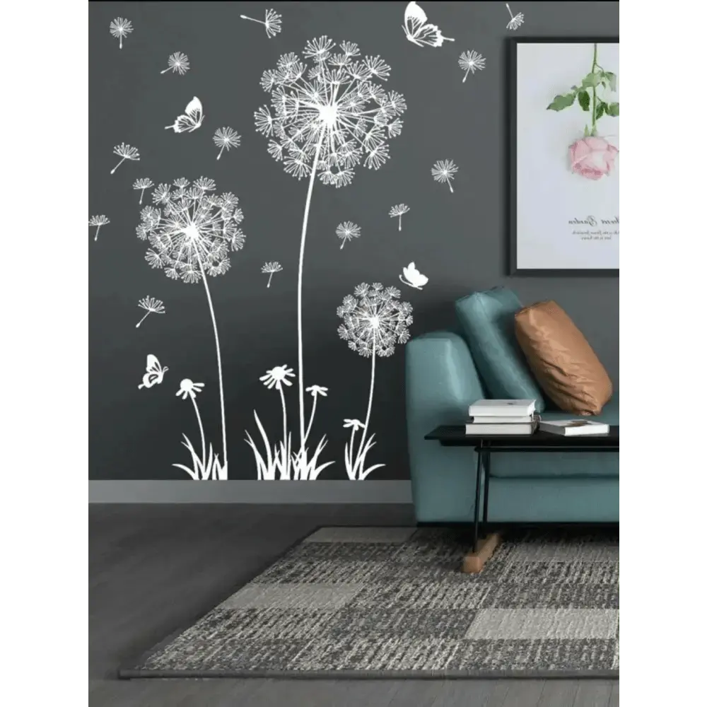 Whimsical Dandelion Wallpaper Sticker Set - Inspired Decor - Easy do Wall do