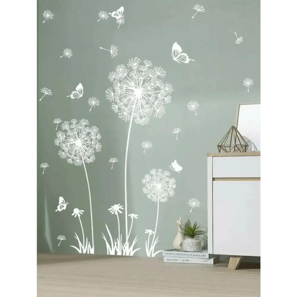 Whimsical Dandelion Wallpaper Sticker Set - Inspired Decor - Easy do Wall do