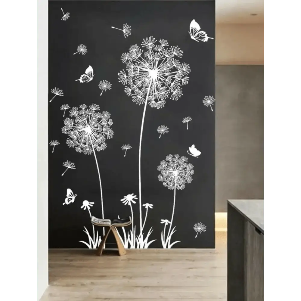 Whimsical Dandelion Wallpaper Sticker Set - Inspired Decor - Easy do Wall do