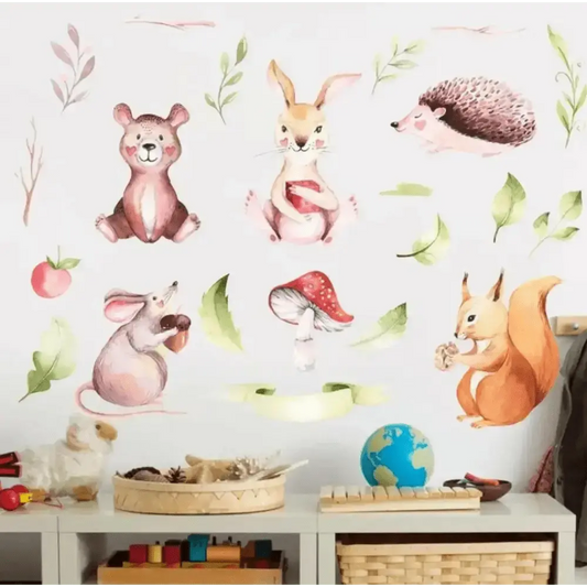 Whimsical Woodland Animal Wall Stickers for Kids and Nurseries - Easy do Wall do