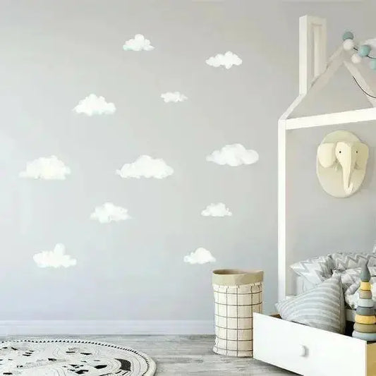 White Cloud Wall Stickers for Nursery - Easy do Wall do