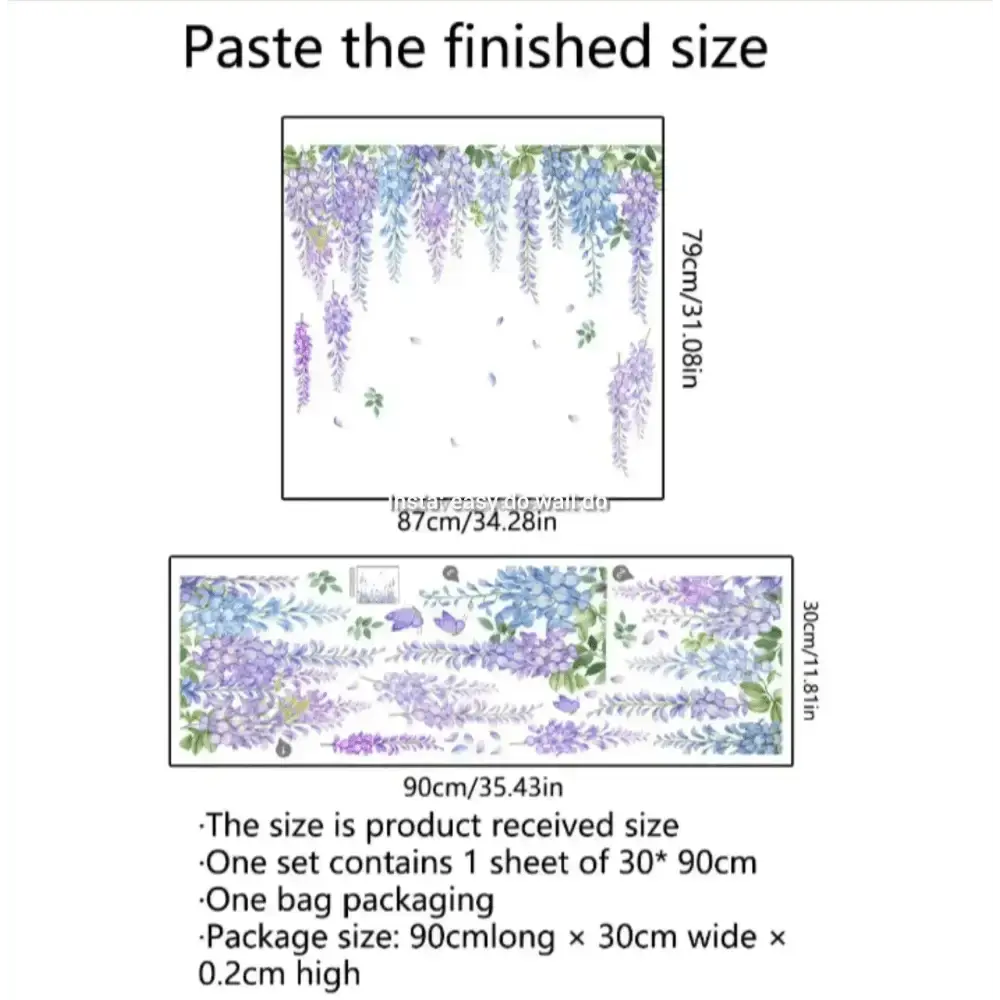 Wisteria Wall Stickers for Elegant Spaces - Easy do Wall do
