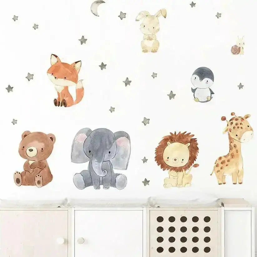 Woodland Critters Wall Sticker Set for Kids' Rooms - Easy do Wall do