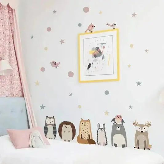 Woodland Friends Wallpaper Sticker Set for Kids - Easy do Wall do