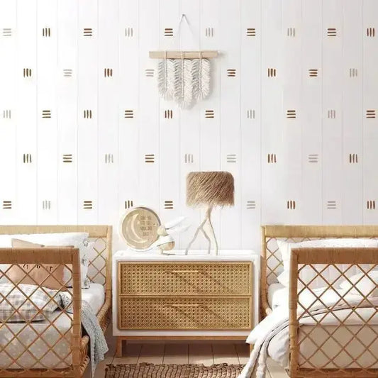 Abstract Lines Wall Stickers - Modern Earth Tone Decor - Easy do Wall do