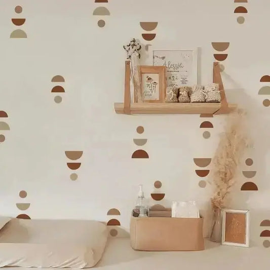 Abstract Shapes Wall Stickers - Modern Boho Room Decor - Easy do Wall do