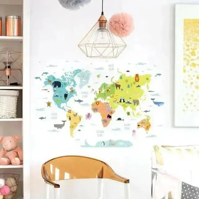Animal Wall Stickers - Fun and Educational Decor - Easy do Wall do