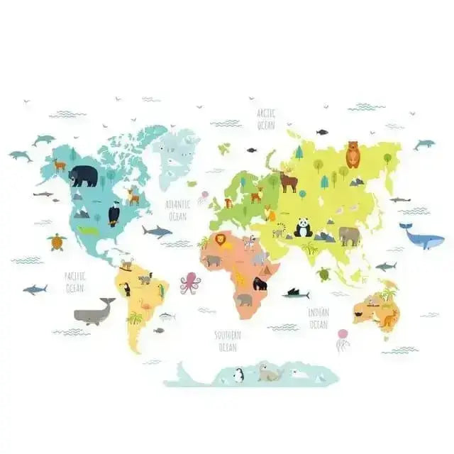 Animal Wall Stickers - Fun and Educational Decor - Easy do Wall do