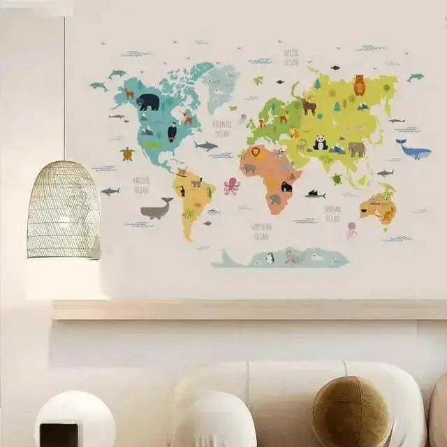 Animal Wall Stickers - Fun and Educational Decor - Easy do Wall do