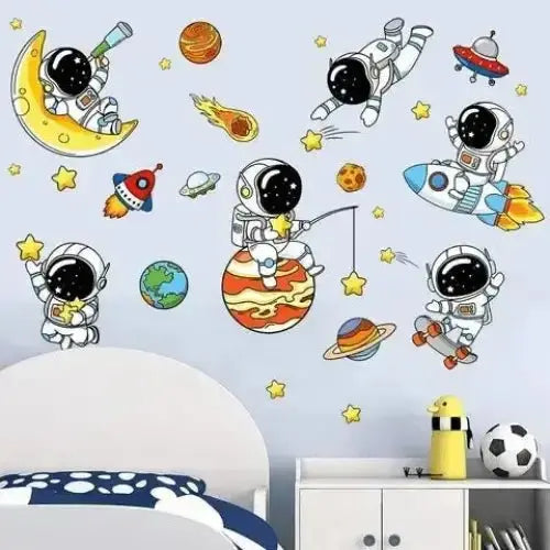 Astronauts and Planets Wall Stickers for Kids' Rooms - Easy do Wall do