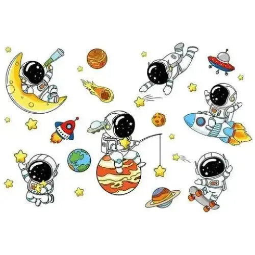 Astronauts and Planets Wall Stickers for Kids' Rooms - Easy do Wall do