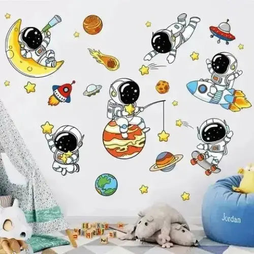 Astronauts and Planets Wall Stickers for Kids' Rooms - Easy do Wall do