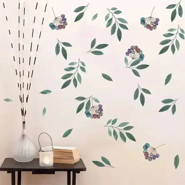 Berry Branch Wall Sticker Set for Elegant Spaces - Easy do Wall do