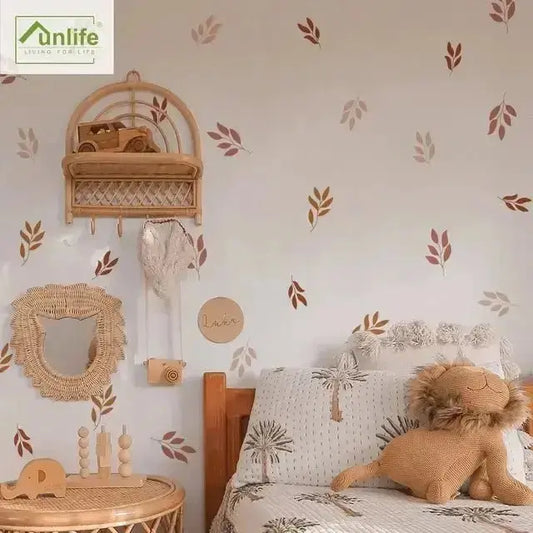 Botanical Leaf Wall Stickers - Modern Earth Tone Design - Easy do Wall do