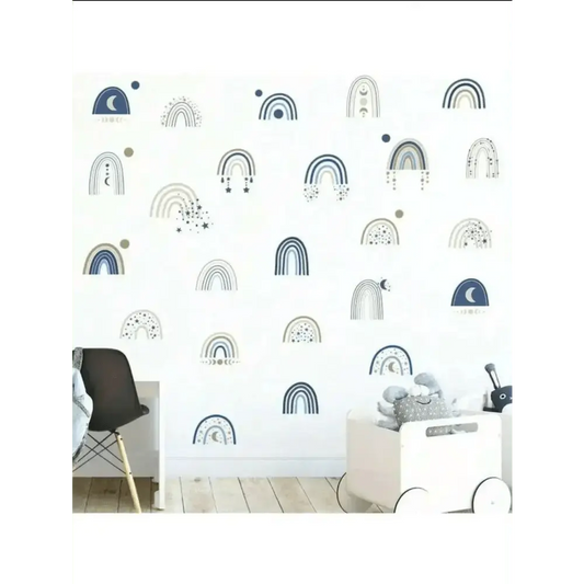 Celestial Rainbow Wall Sticker Set for Magical Spaces - Easy do Wall do
